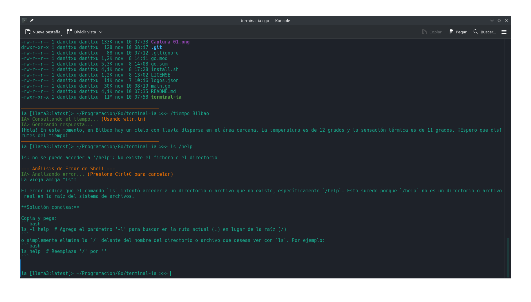 Captura de pantalla 2 de terminal-ia